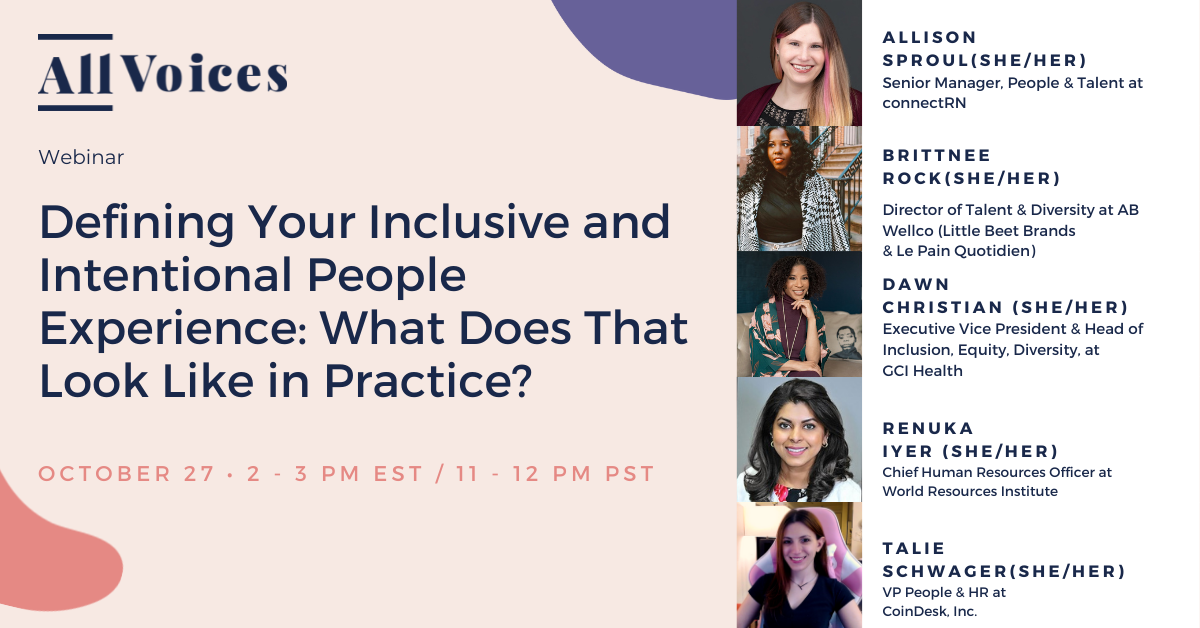 Join us as our thought leaders share how they're driving an inclusive and intentional people experience.