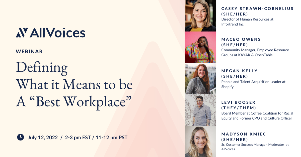 Tangible ways you can consistently show up for employees and clearly define what it means to be a “Best Workplace” in practice. 