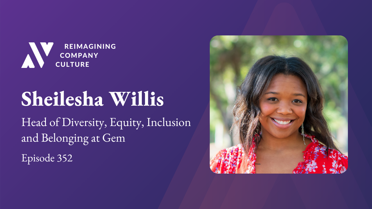 Tune in to learn Sheilesha’s thoughts on leveraging data to support how biases impact people, equity-driven leadership, not perpetuating trauma internally, and more!