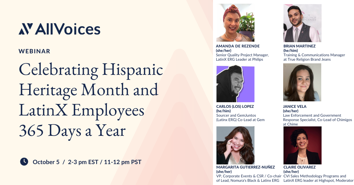 Join us as our thought leaders share how they're celebrating Hispanic Heritage Month and LatinX Employees 365 Days a Year.